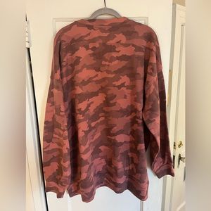 Lululemon Pink Camo Sweatshirt/Pullover